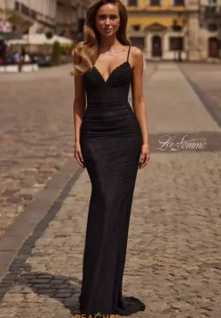 Fitted|Long Dresses^La Femme 33443