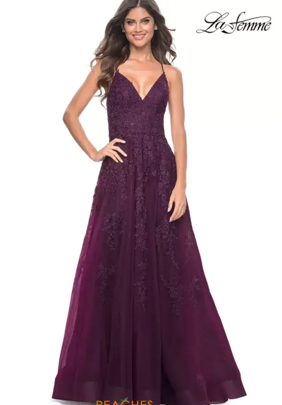 Ball Gowns|A Line^La Femme 32303