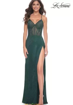 Fitted|Long Dresses^La Femme 32247