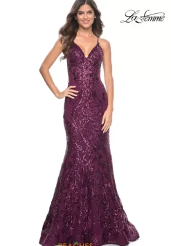 Fitted|Long Dresses^La Femme 31943