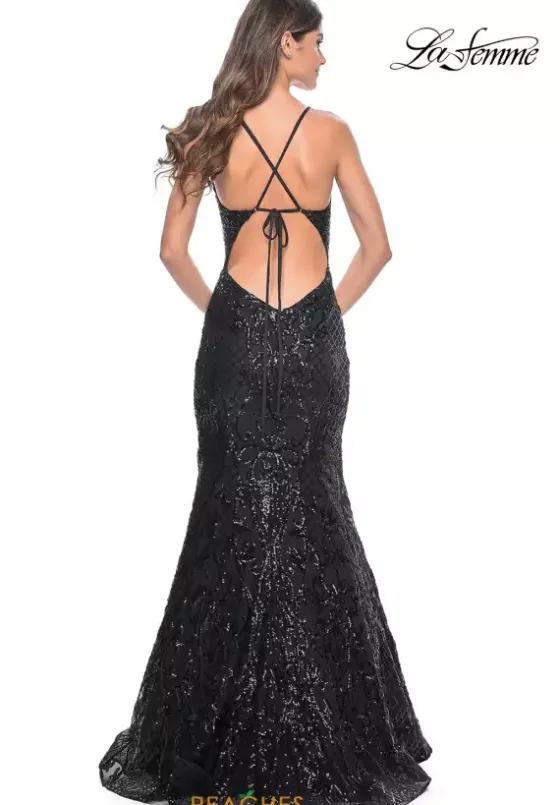 Fitted|Long Dresses^La Femme 31943