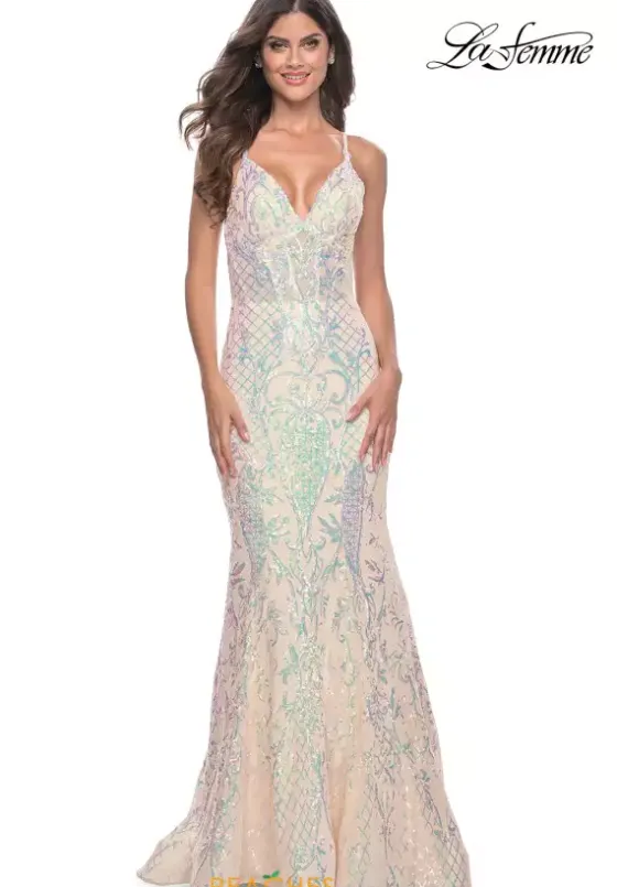 Fitted|Long Dresses^La Femme 31943