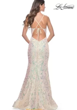 Fitted|Long Dresses^La Femme 31943