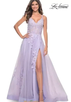 Long Dresses|Plus Sized Dresses^La Femme 31939