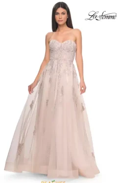 Long Dresses|Plus Sized Dresses^La Femme 32084