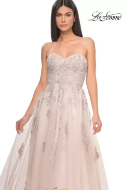 Long Dresses|Plus Sized Dresses^La Femme 32084