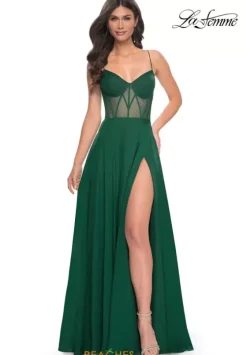 A Line|Long Dresses^La Femme 32296