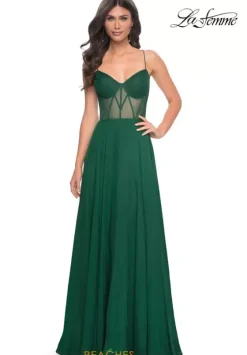 A Line|Long Dresses^La Femme 32296