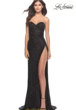 Sexy|Fitted^La Femme 31538 Black