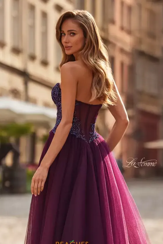 Long Dresses|Plus Sized Dresses^La Femme 33410