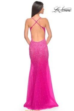 Fitted|Long Dresses^La Femme 32007