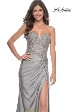 Wedding Guest|Military Ball^La Femme 32301 Silver