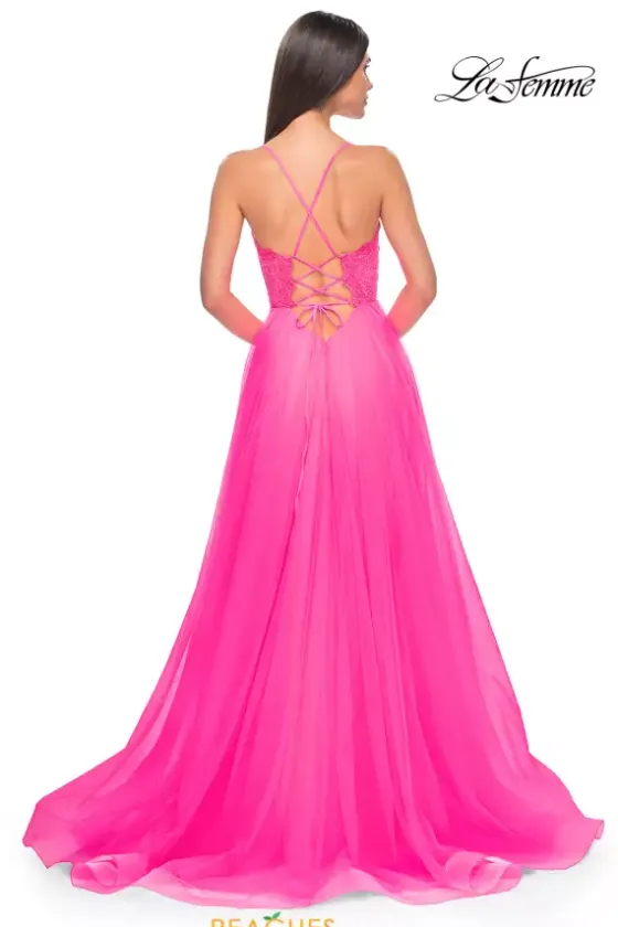 A Line|Long Dresses^La Femme 32306