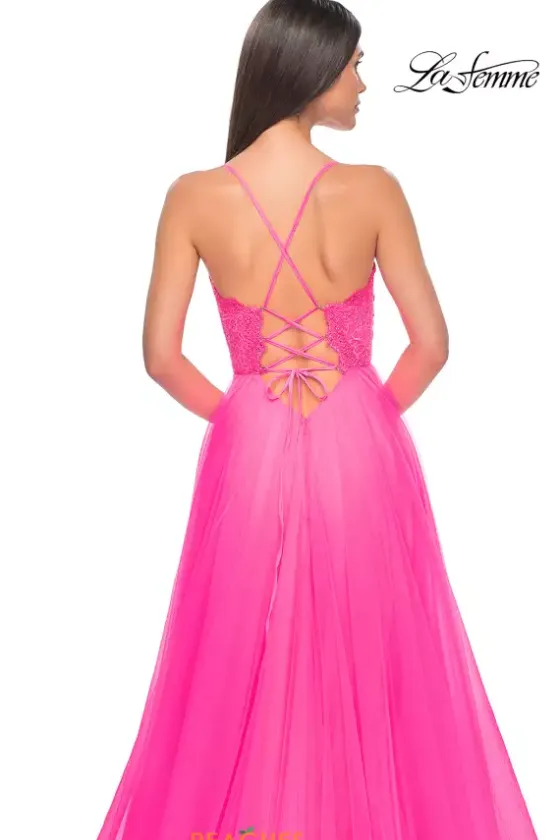 A Line|Long Dresses^La Femme 32306