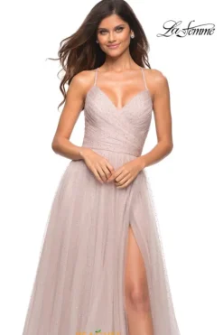 A Line|Long Dresses^La Femme 30536 Mauve