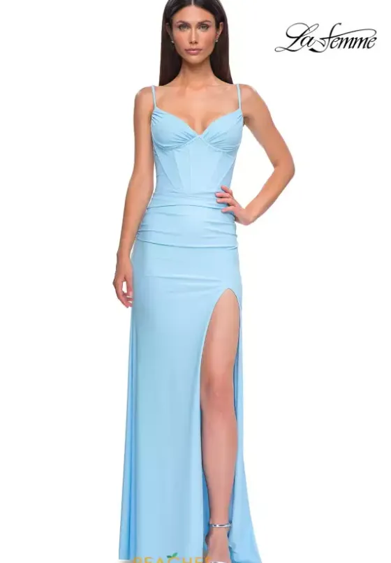 Fitted|Long Dresses^La Femme 32962
