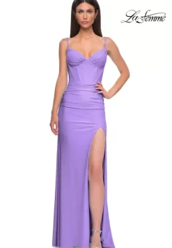 Fitted|Long Dresses^La Femme 32962