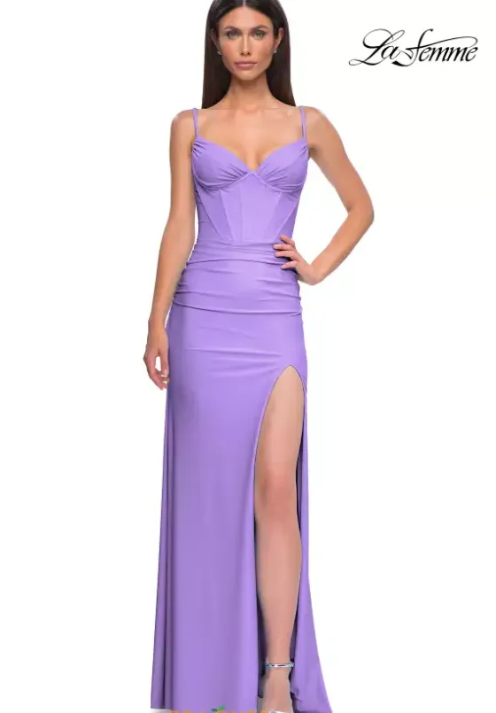 Fitted|Long Dresses^La Femme 32962
