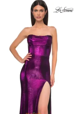 Fitted|Long Dresses^La Femme 32828