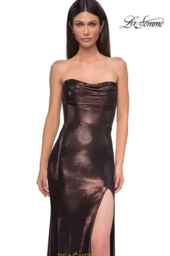 Fitted|Long Dresses^La Femme 32828