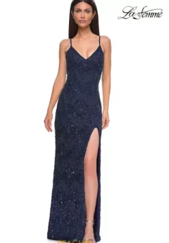 Fitted|Long Dresses^La Femme 32928