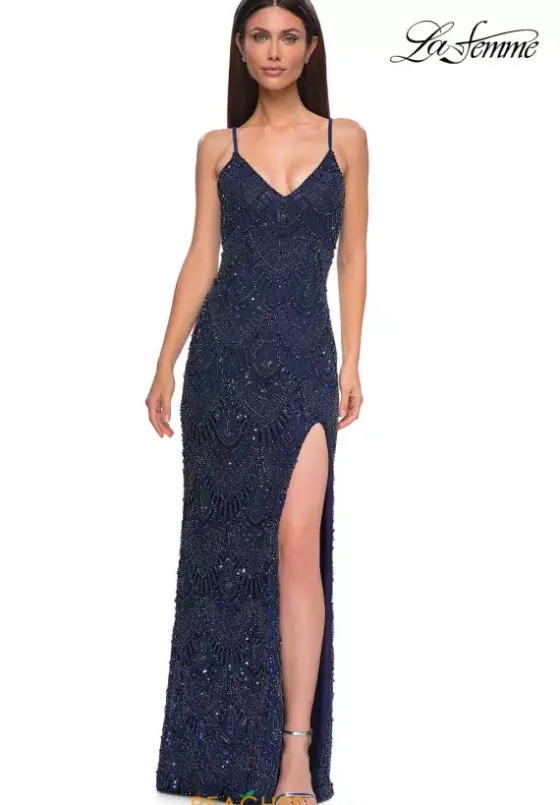 Fitted|Long Dresses^La Femme 32928