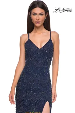 Fitted|Long Dresses^La Femme 32928