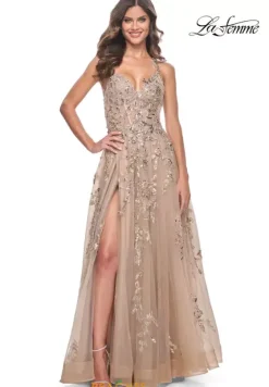 Long Dresses|Sweet Sixteen^La Femme 32052 Nude