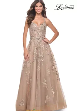 Long Dresses|Sweet Sixteen^La Femme 32052 Nude