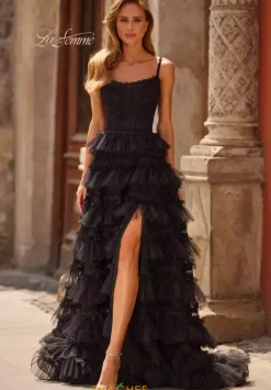 Long Dresses|Plus Sized Dresses^La Femme 33493