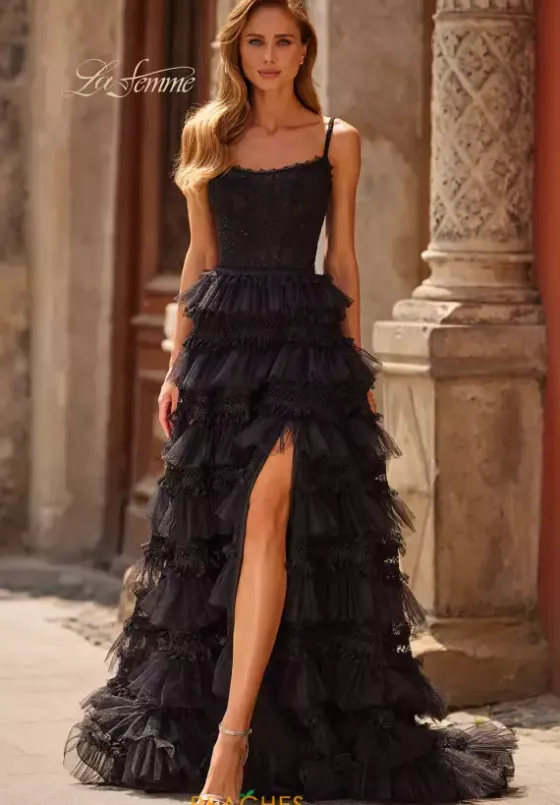 Long Dresses|Plus Sized Dresses^La Femme 33493