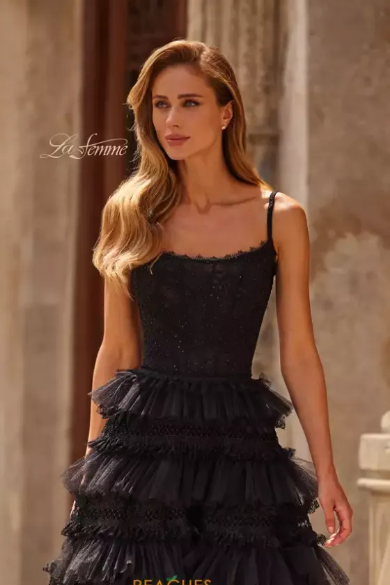 Long Dresses|Plus Sized Dresses^La Femme 33493