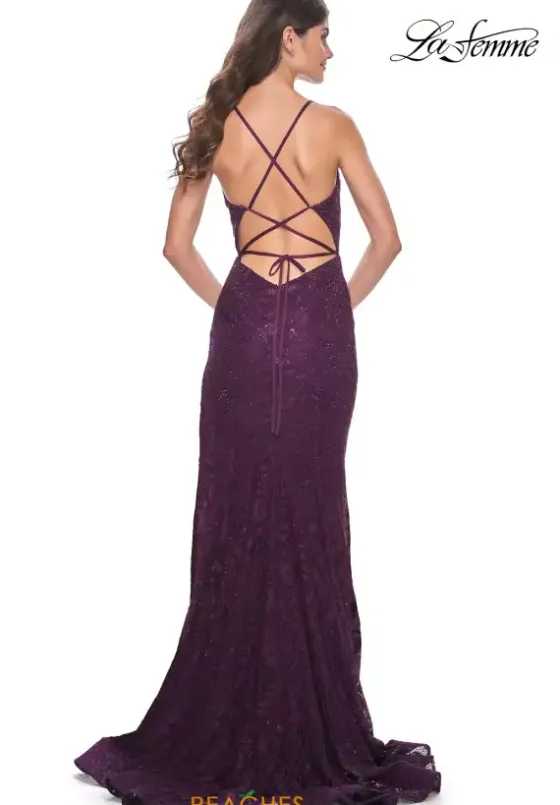 Fitted|Long Dresses^La Femme 32308