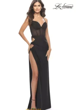 Sexy|Fitted^La Femme 31599 Black