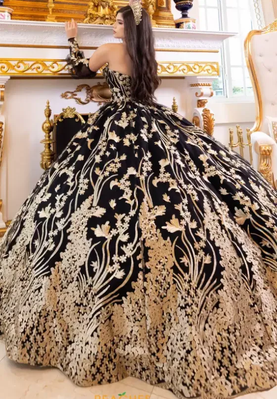 Quince Dresses With Sleeves|Sweet Sixteen^LizLuo Quinceanera 80029