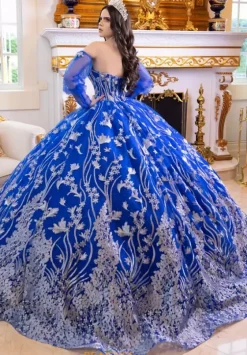 Quince Dresses With Sleeves|Sweet Sixteen^LizLuo Quinceanera 80029