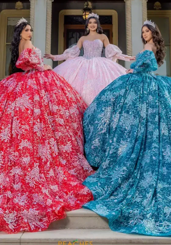 Quince Dresses With Sleeves|Plus Sized Quince Dresses^LizLuo Quinceanera 26084