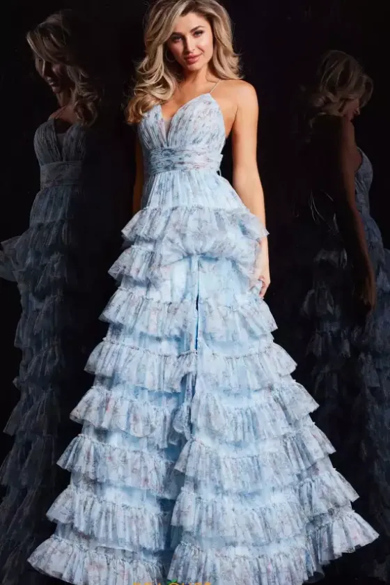 Wedding Guest|Sweet Sixteen^Jovani Long Tulle A Line Dress 36571