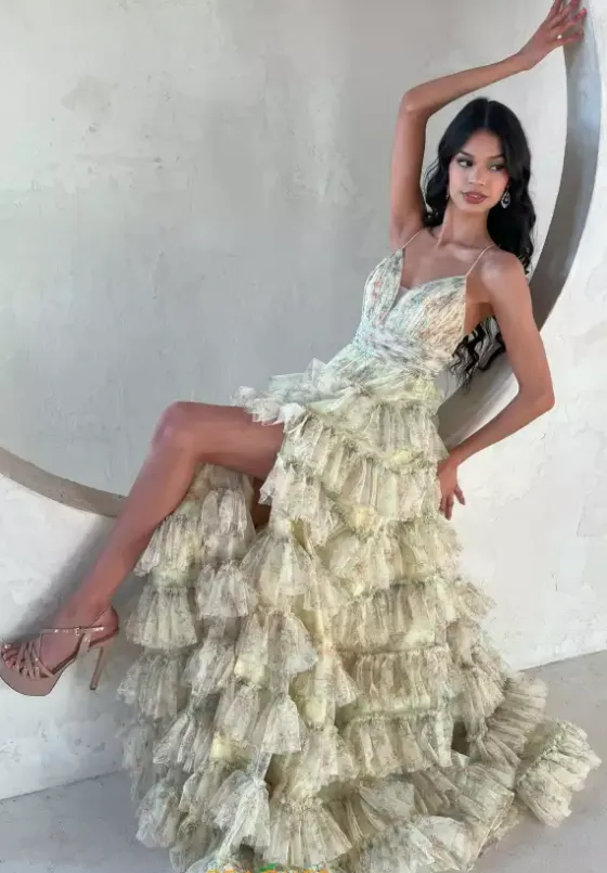 Wedding Guest|Sweet Sixteen^Jovani Long Tulle A Line Dress 36571