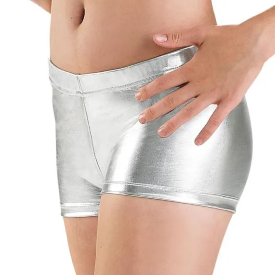 Accessories^ Metallic Booty Shorts for Short Dresses