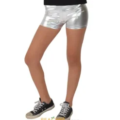 Accessories^ Metallic Booty Shorts for Short Dresses