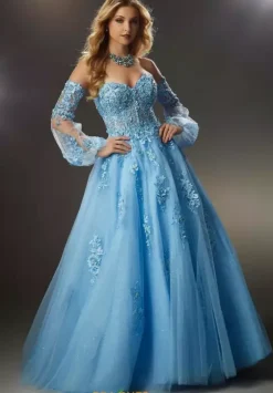 Sweet Sixteen|Quince Dresses With Sleeves^Morilee 48053