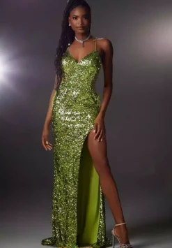Long Homecoming Dresses|Sexy^Morilee 48063 Sour Apple