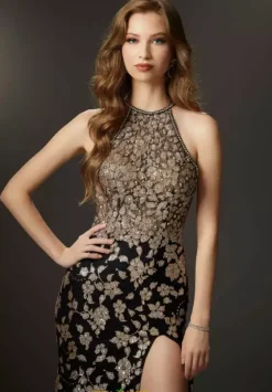 Sexy|Fitted^Morilee 48013 Black/Gold