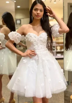 Bat Mitzvah|8Th Grade Dance^Morilee Damas Morilee Homecoming 9581 White