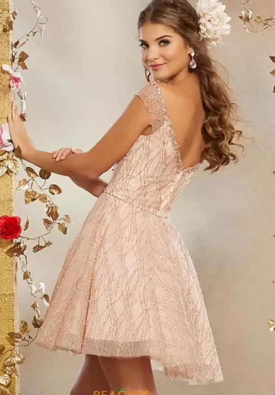 Bat Mitzvah|8Th Grade Dance^Morilee Damas Morilee Homecoming 9510 Ivory/Silver