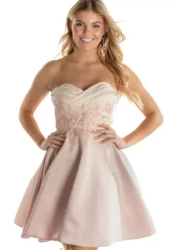 Bat Mitzvah|8Th Grade Dance^Morilee Damas Morilee Homecoming 9598 Champagne/Blush