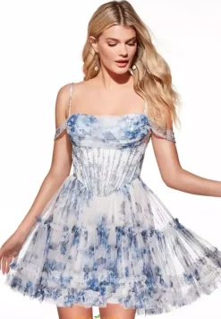 Wedding Guest|Sweet Sixteen^Alyce Off The Shoulder A Line Short Dress 30048