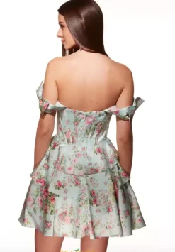 Bat Mitzvah|8Th Grade Dance^Alyce Off The Shoulder Satin Short Dress 30037