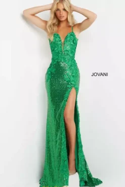 Fitted|Long Dresses^Jovani Open Back Fitted Sequins Dress 1012